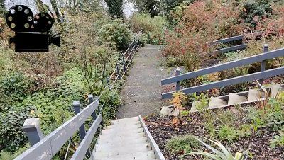 The back steps from the Western Isles Hotel has reopened