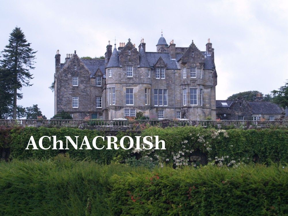 Torosay Castle - now privately owned - The gardens are open on the first Sunday in the month from April to October.