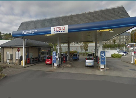 One of two petrol station in Oban